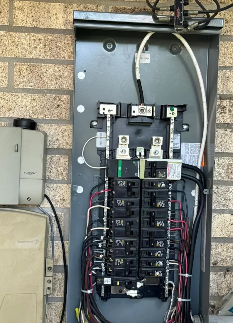 Residential electrical panel upgrade and wiring by Louisiana Electrical & A/C Service in Acadiana